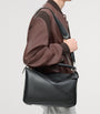 LOEWE Black Large Leather Puzzle Edge Top-Handle Bag