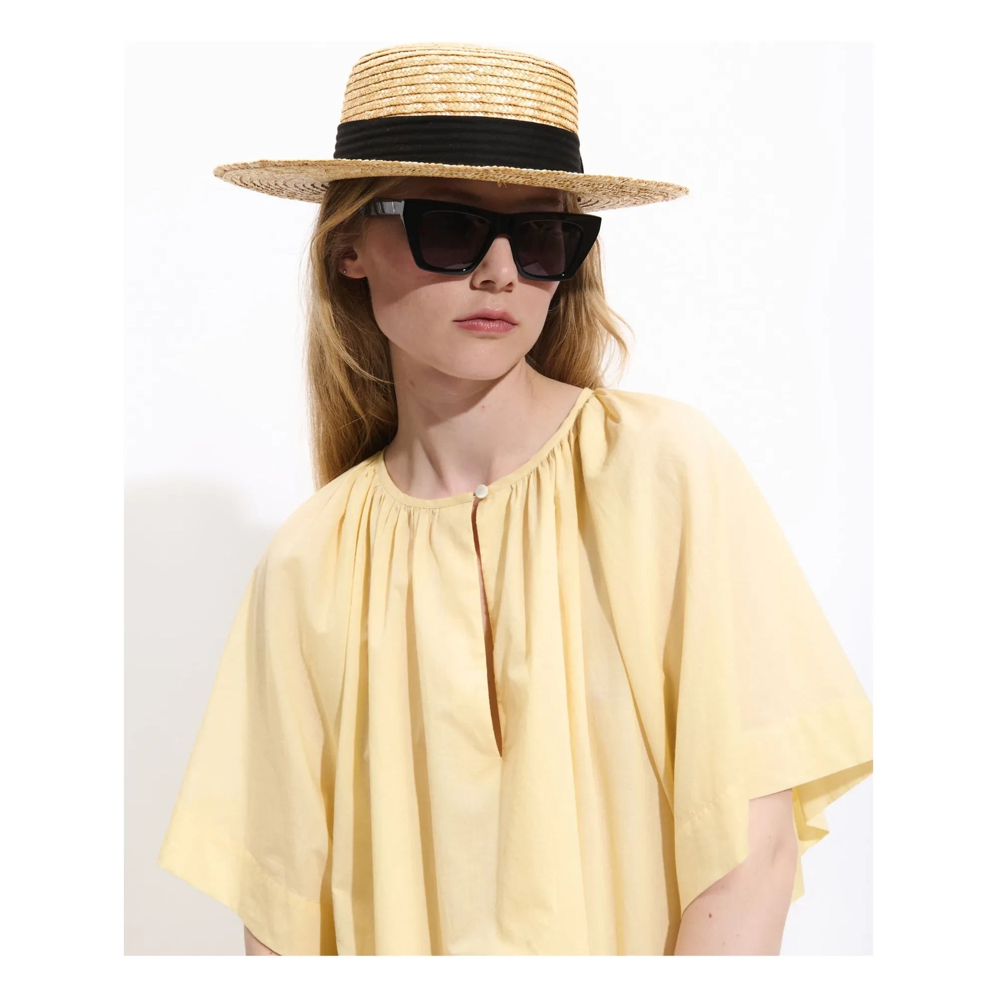 BELLEPIECE - Carmela Cotton blouse | Yellow
