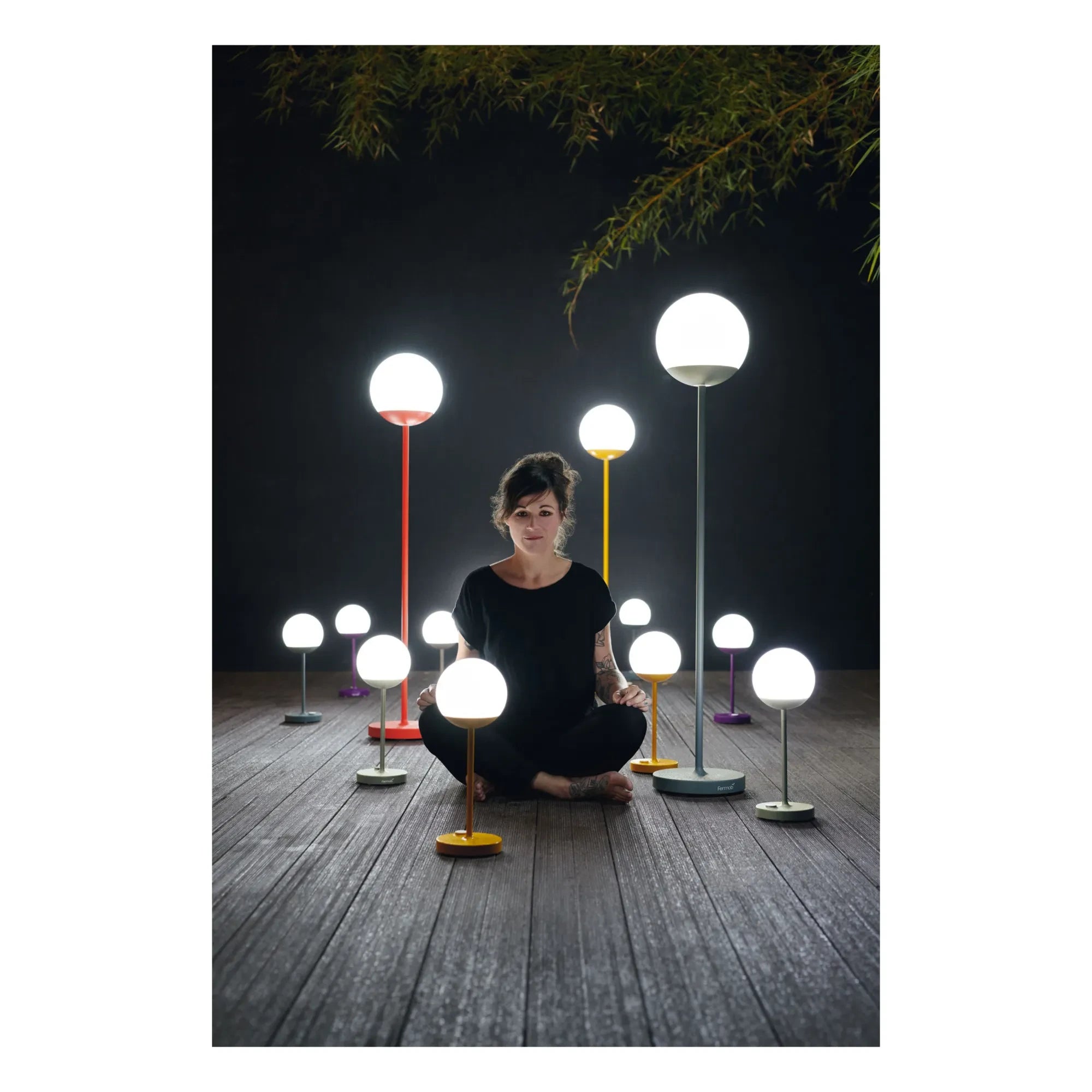 Fermob - Moon Outdoor Floor Lamp | Nutmeg