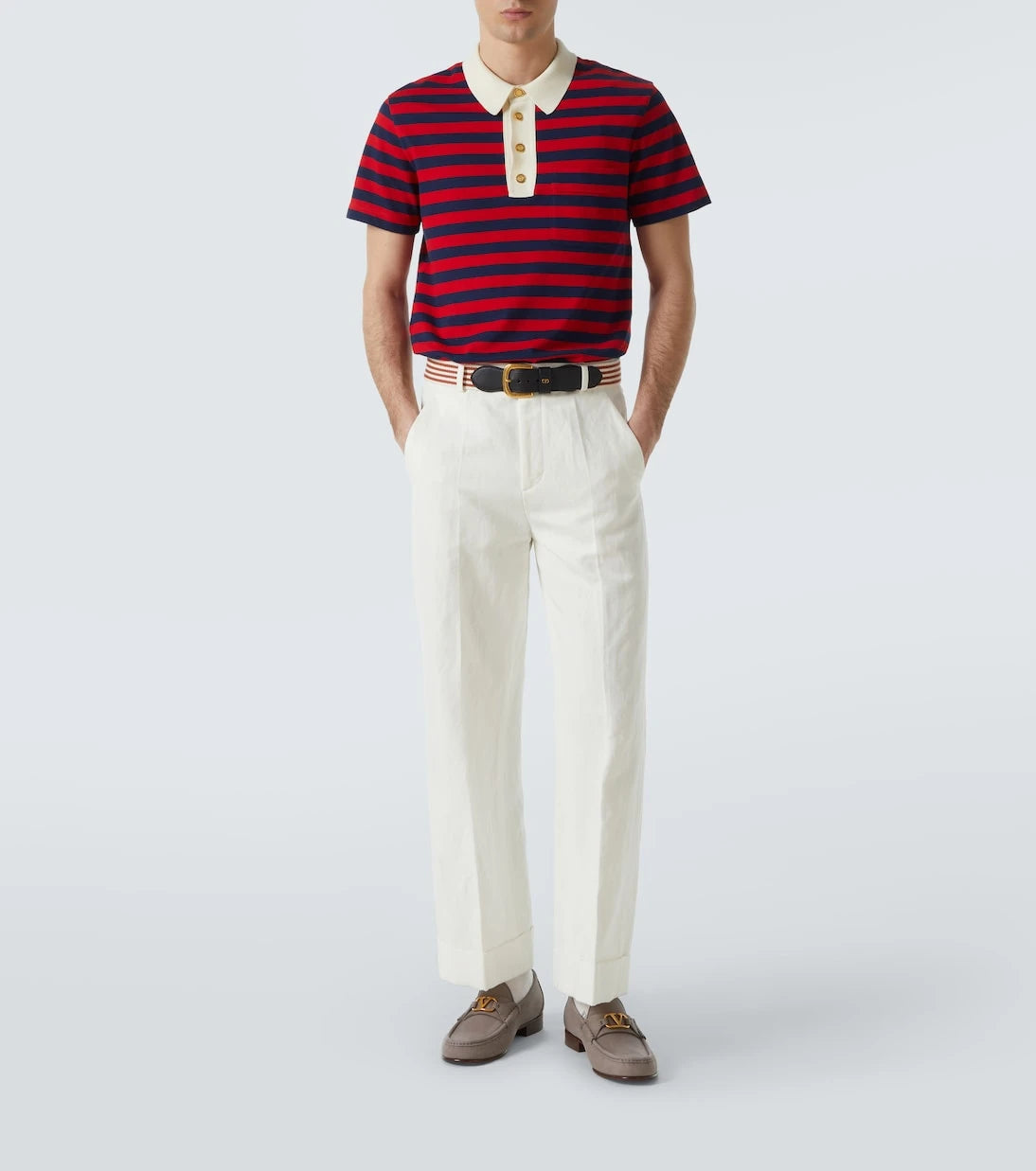 Valentino Garavani - VLogo leather loafers