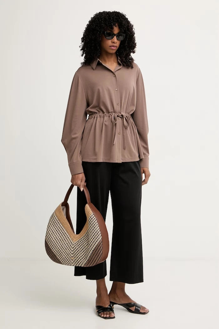 Weekend Max Mara панталон дамски с лен MODICO