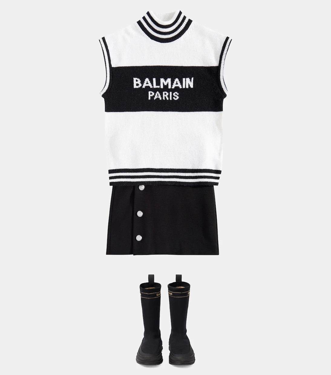 Balmain Kids - Jersey skirt