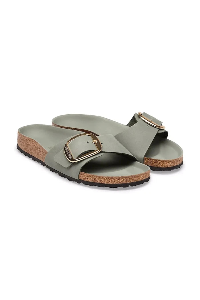Birkenstock Kadın Deri Terlik Madrid Big Buckle Oiled Leather