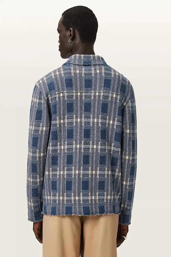 AllSaints жилетка мъжка с лен SOLMAR