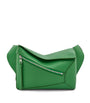 LOEWE Green Small Leather Puzzle Edge Belt Bag