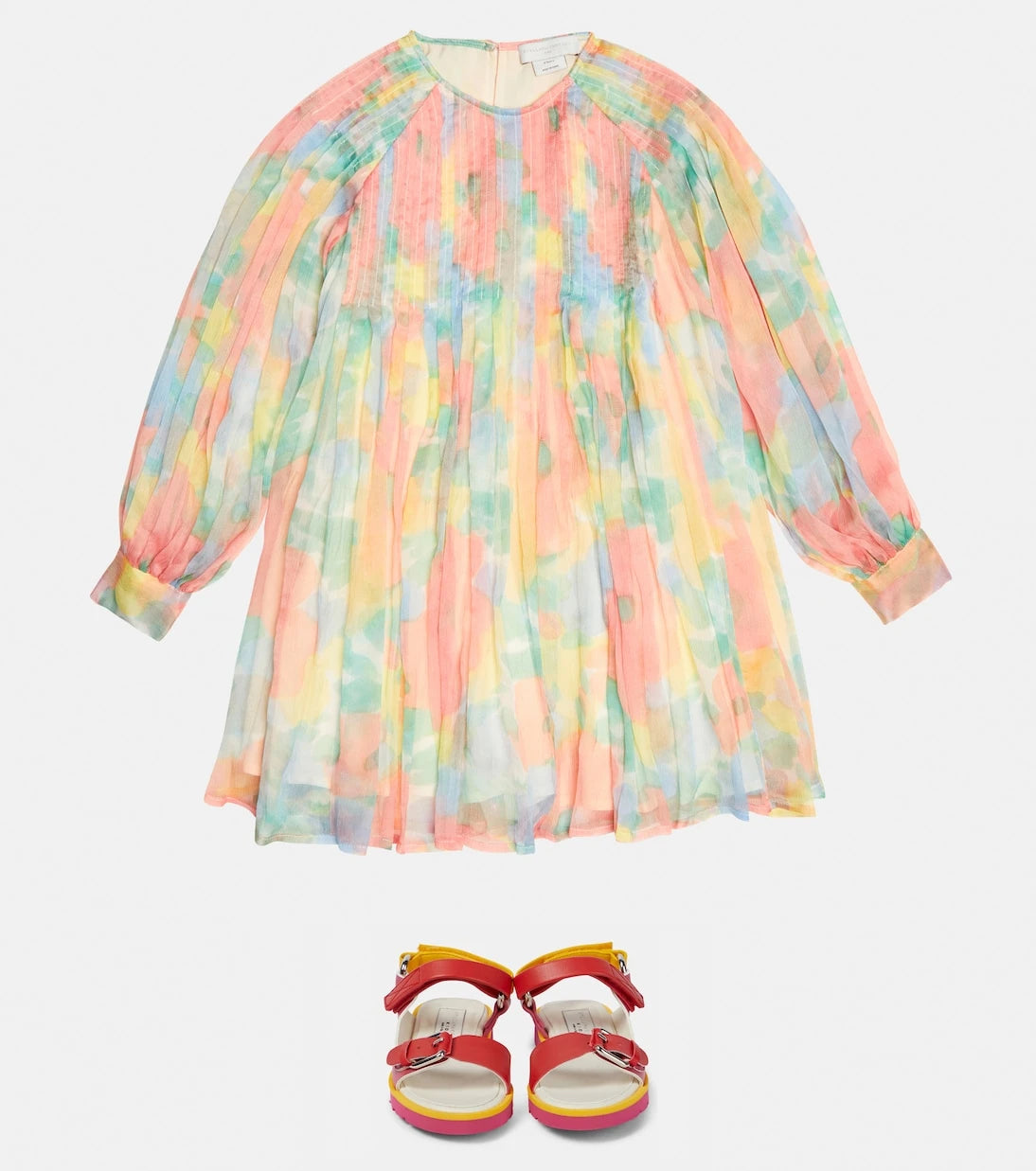 Stella McCartney Kids - Floral silk georgette dress