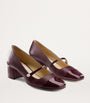 Red Elisa 45 Leather Mary Jane Pumps