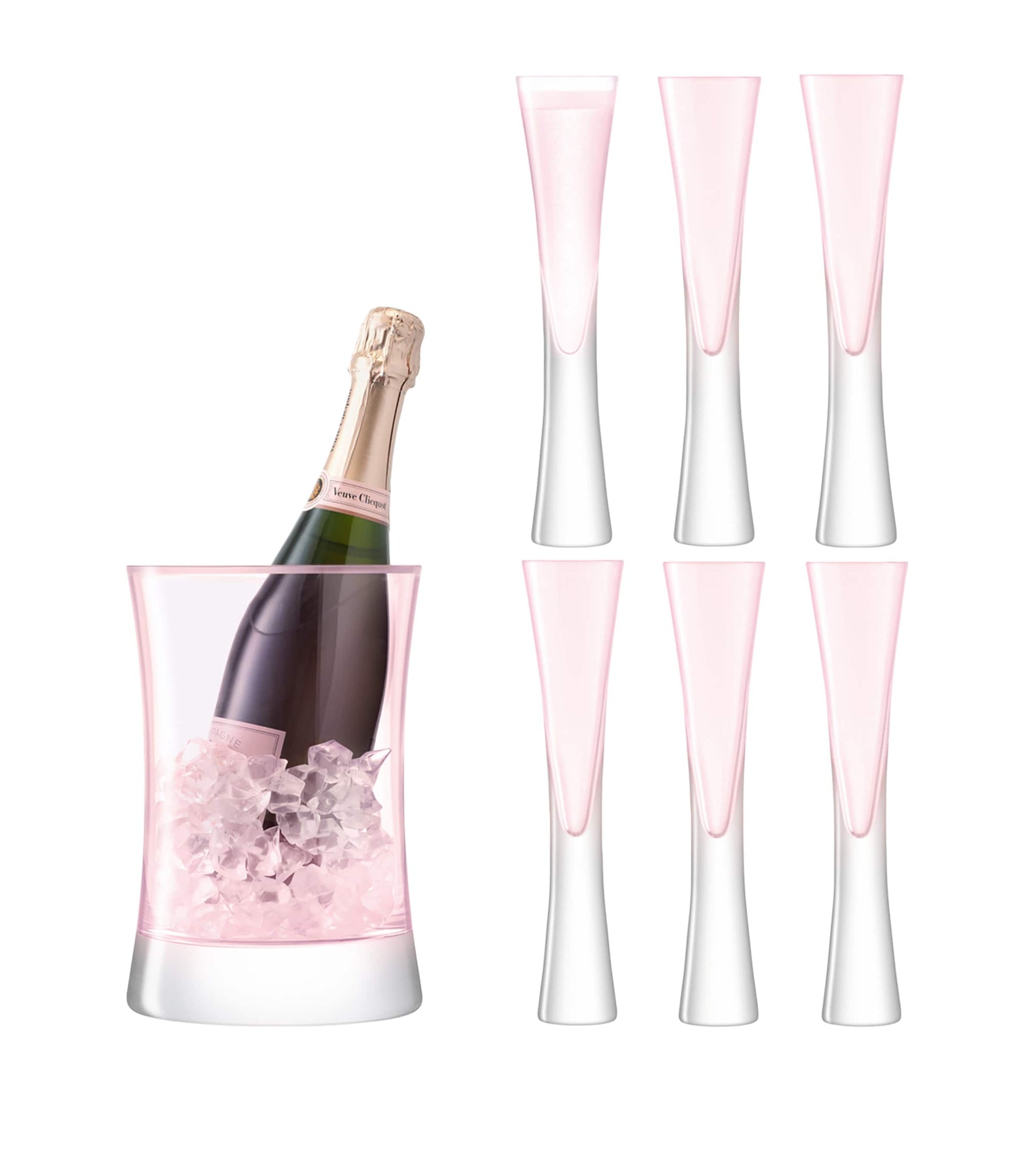Moya Champagne Flutes and Ice Bucket Serving Set