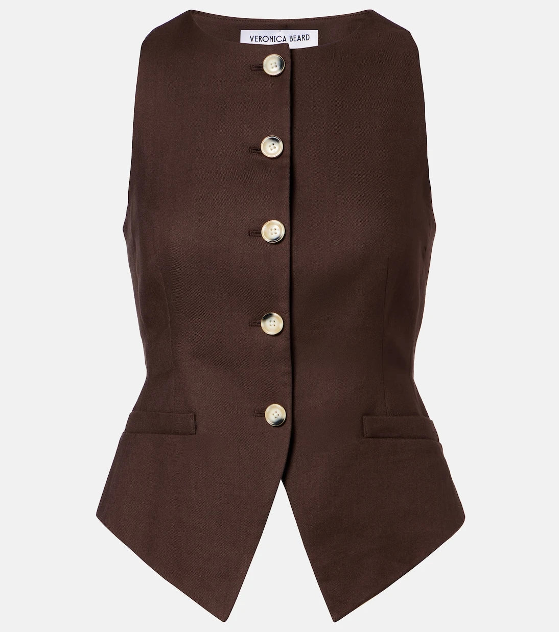 Veronica Beard - Hartwell linen-blend twill vest