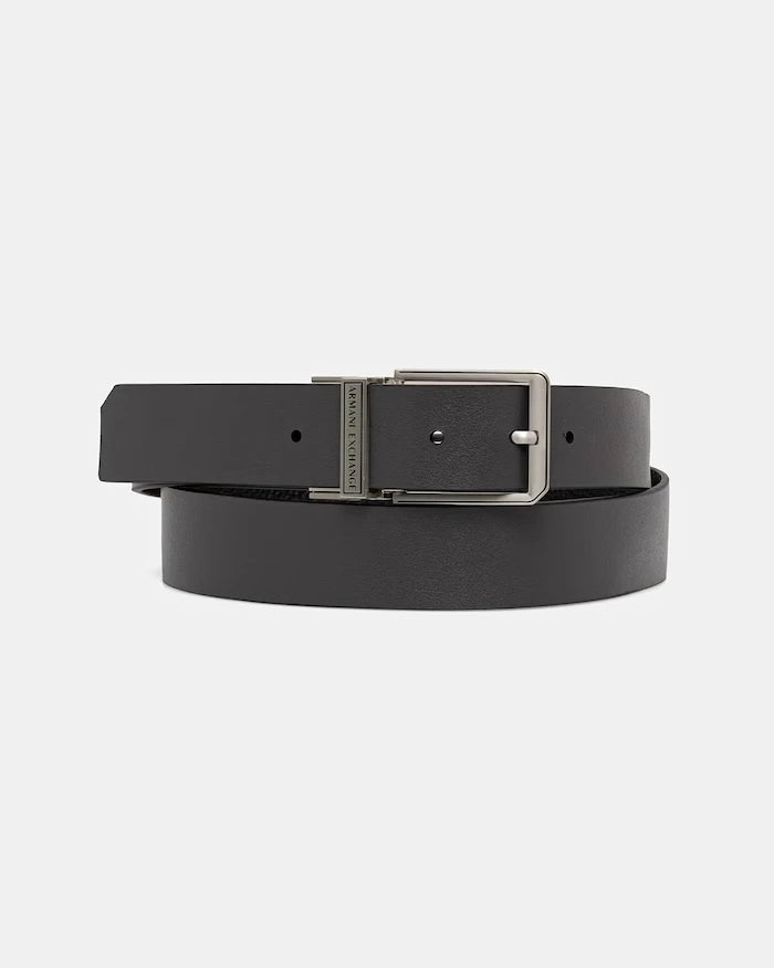 Armani Exchange двустранен колан мъжки от кожа