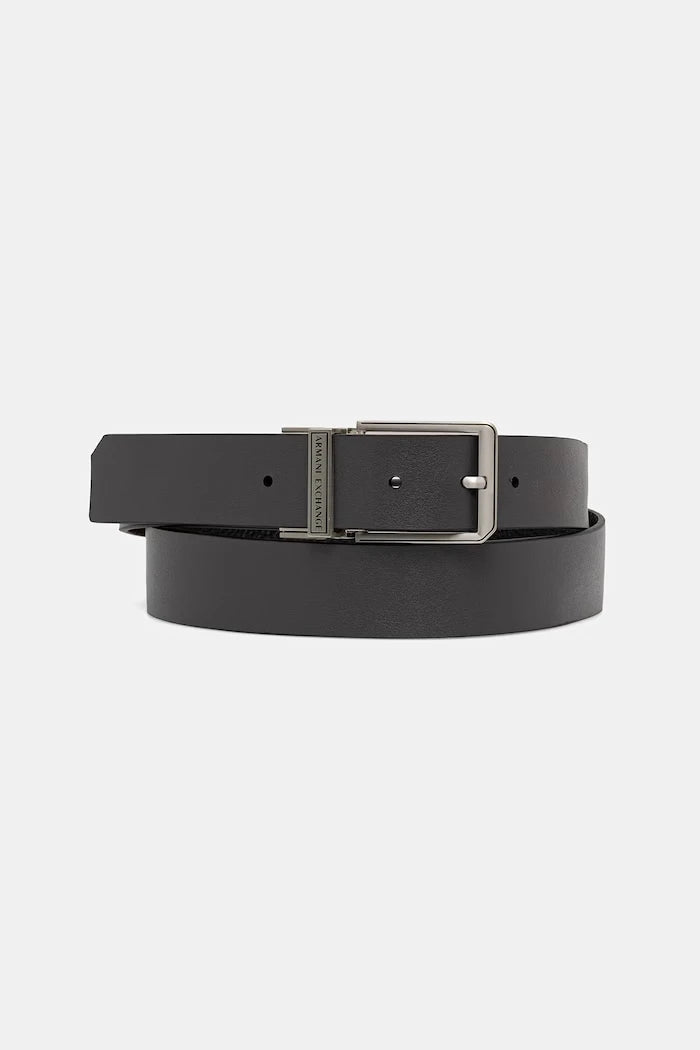Armani Exchange двустранен колан мъжки от кожа