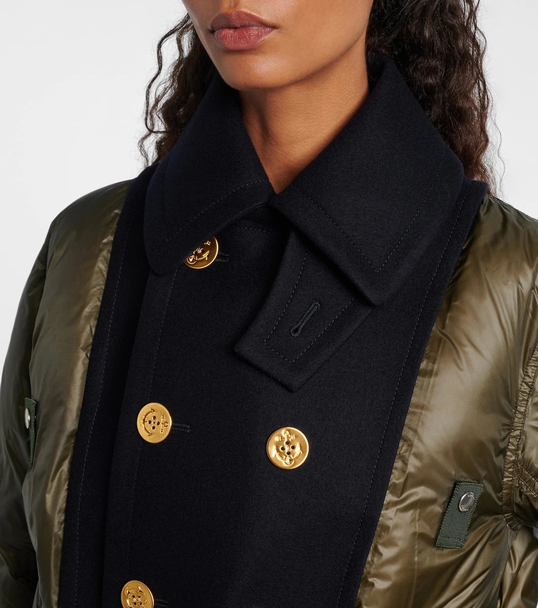 Sacai - Double-breasted down jacket