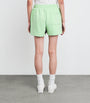 Green Cotton Logo Sweatshorts