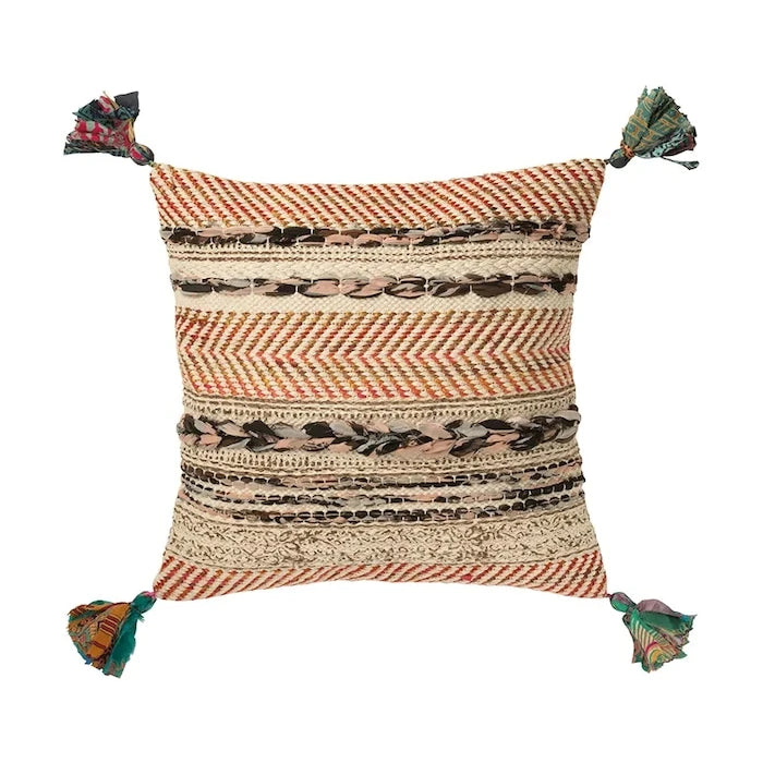 J-Line pamuk dekoratif yastık 45 x 45 x 15 cm
