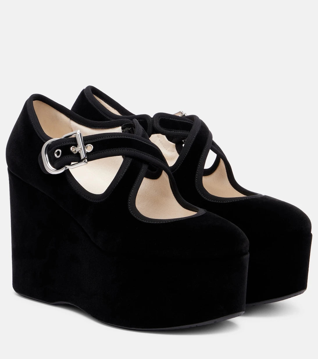 Alaïa - ويدجز Criss Cross 110 المخملية