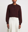 Almada Label Burgundy Wool-Cashmere Zozo Cardigan