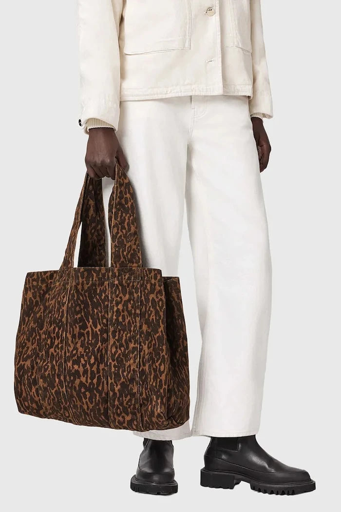 AllSaints чанта tote дамска от кожа IZZY