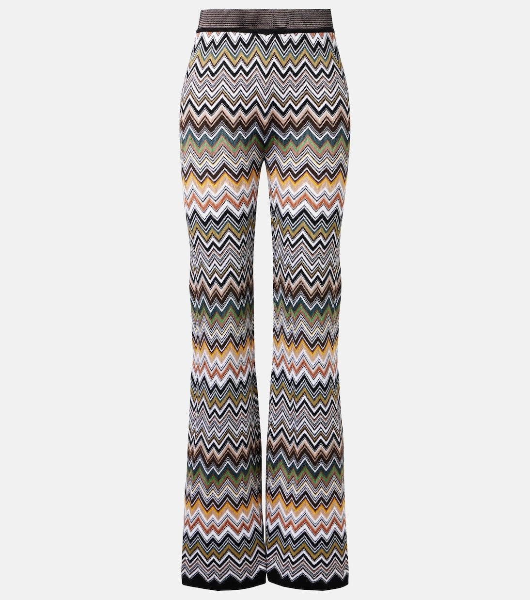 Missoni - بنطلون واسع بخصر مرتفع بتصميم متعرج