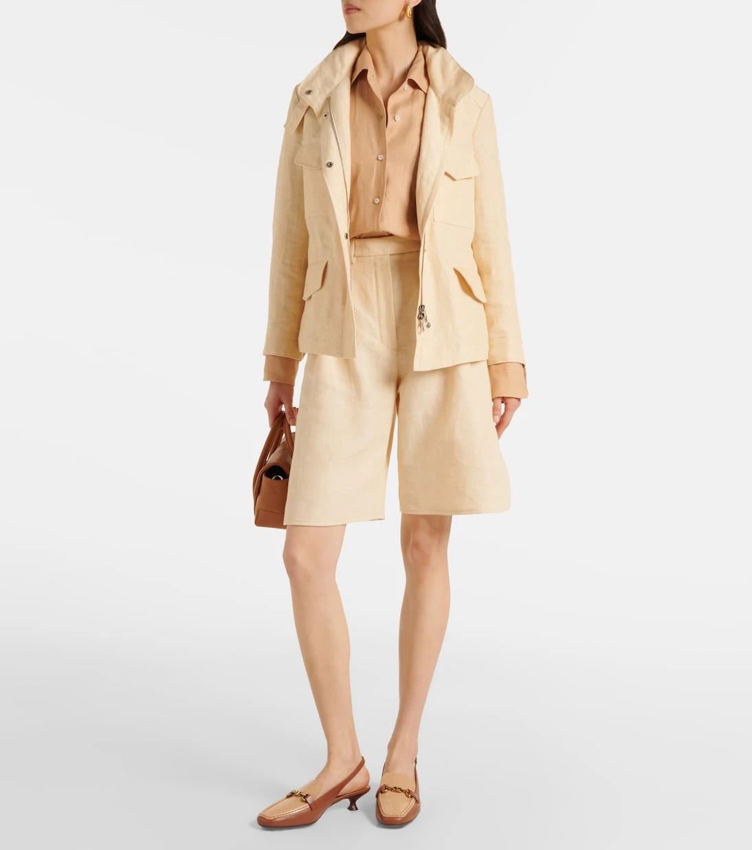 Tod's - 35 leather slingback pumps