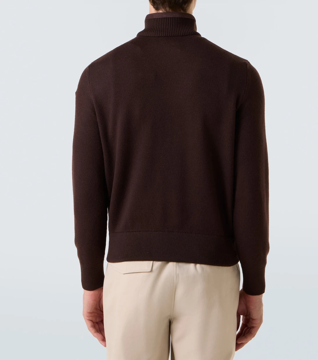 Moncler - Paneled suede and wool jacket