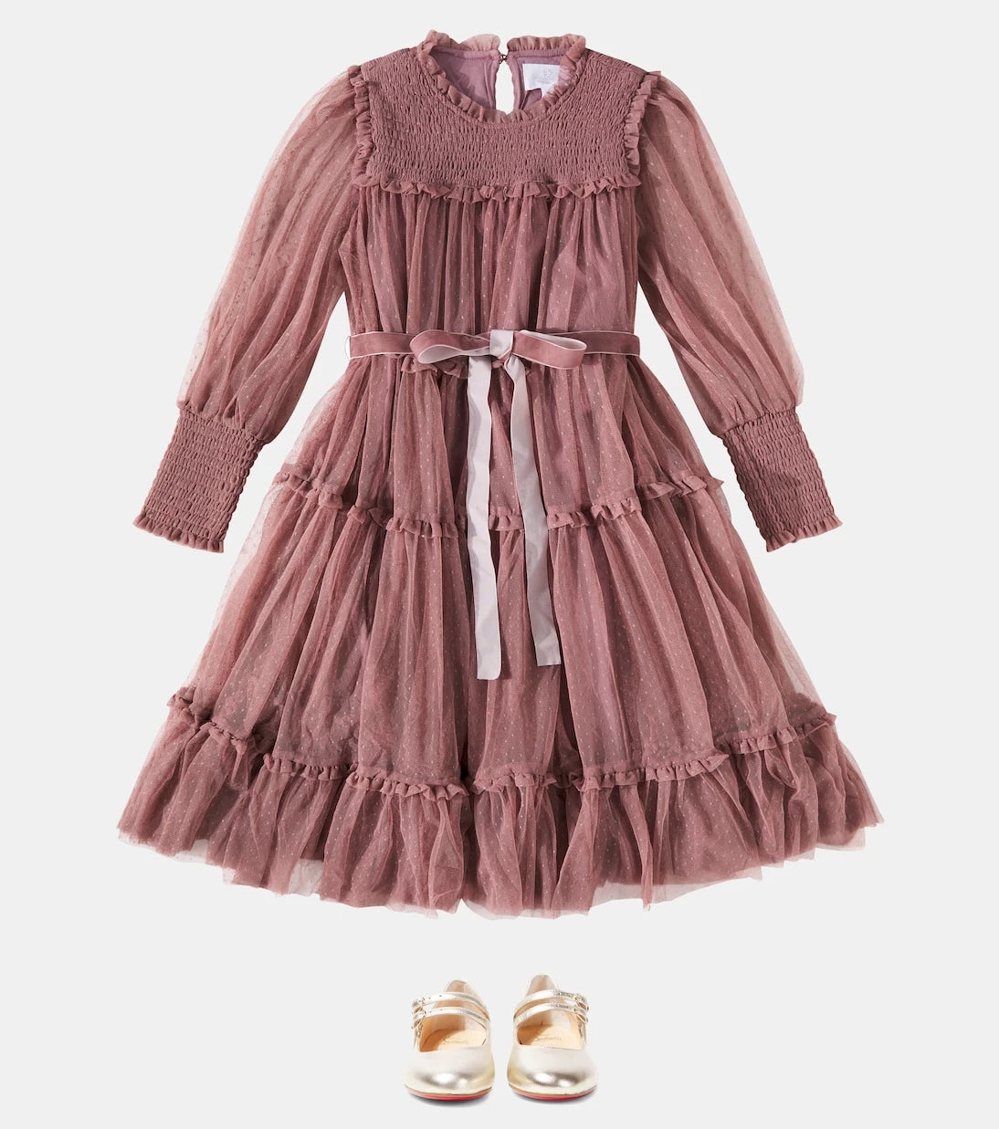 C'era Una Volta - Grace shirred tiered tulle dress