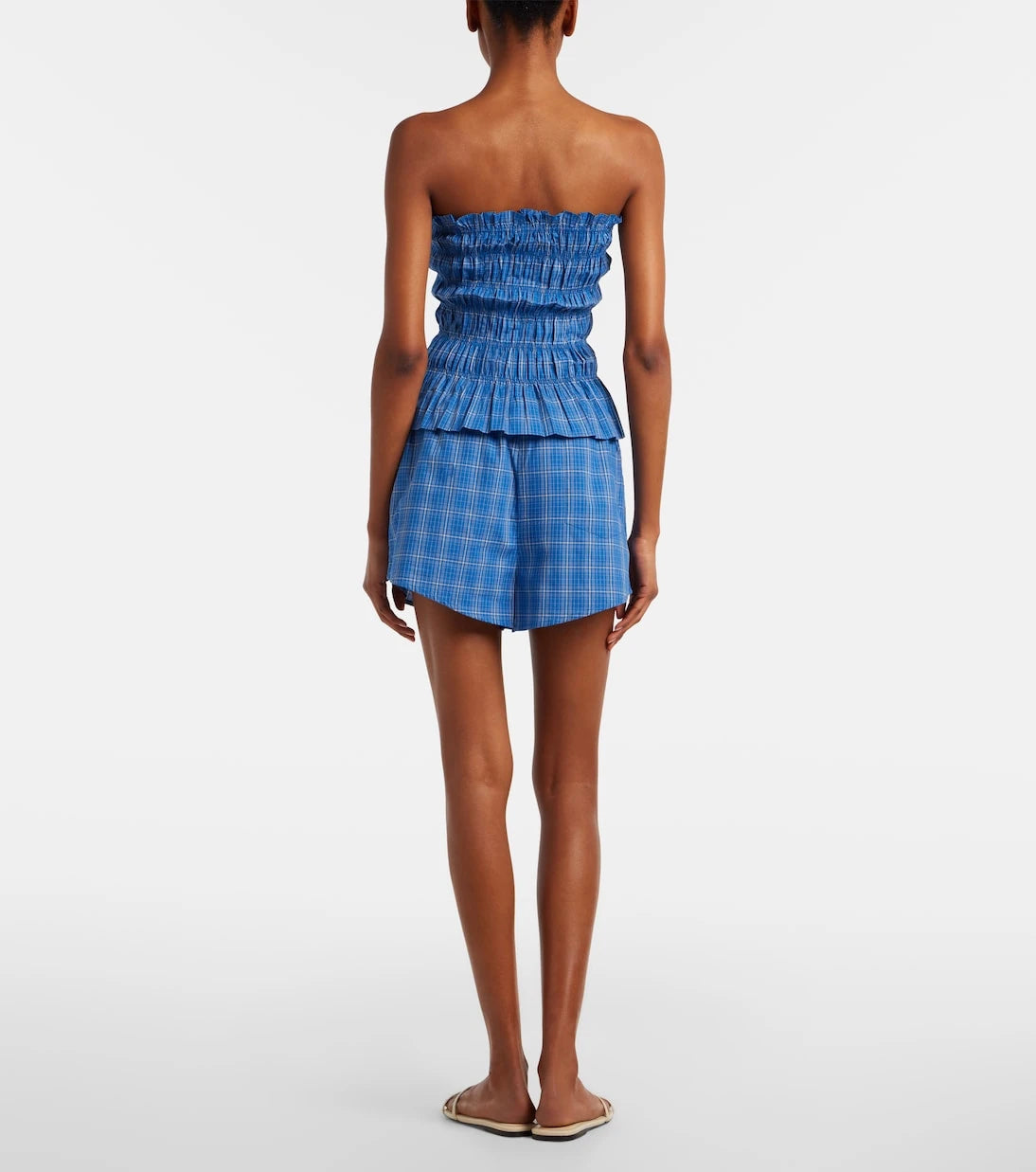 Faithfull - Leya plaid cotton shorts
