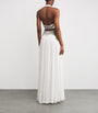 Zuhair Murad White Silk Chiffon Embellished Gown