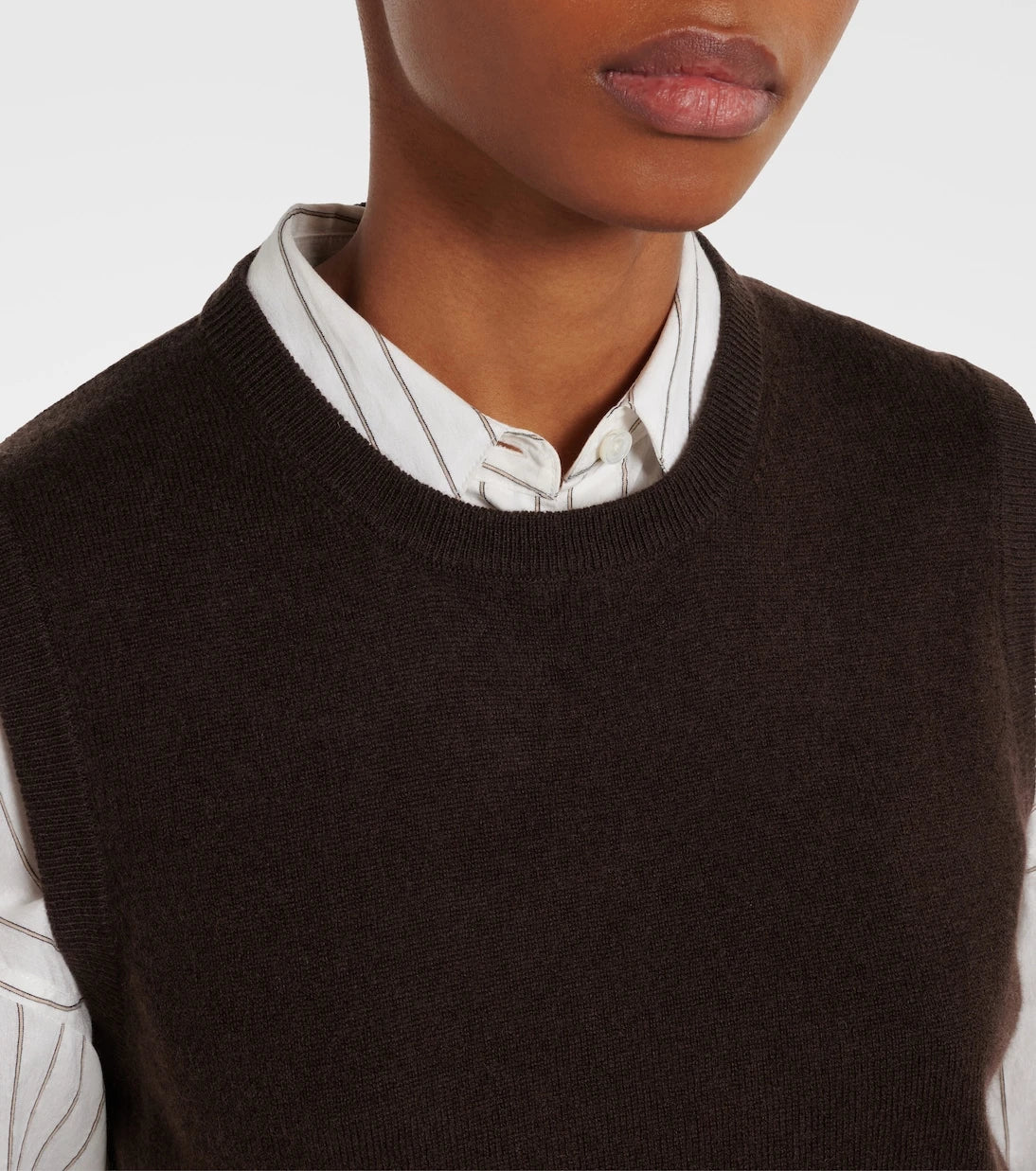 Jardin des Orangers - Wool and cashmere tank top
