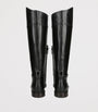 Black Leather Riding Boots