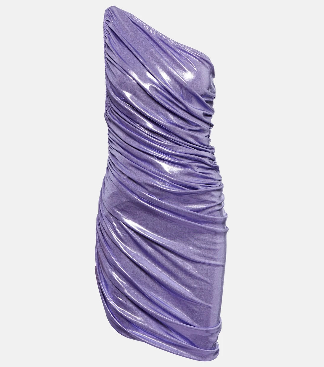 Norma Kamali - Diana one-shoulder lamé minidress