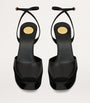Black Leather La Scandale Platform Sandals 85