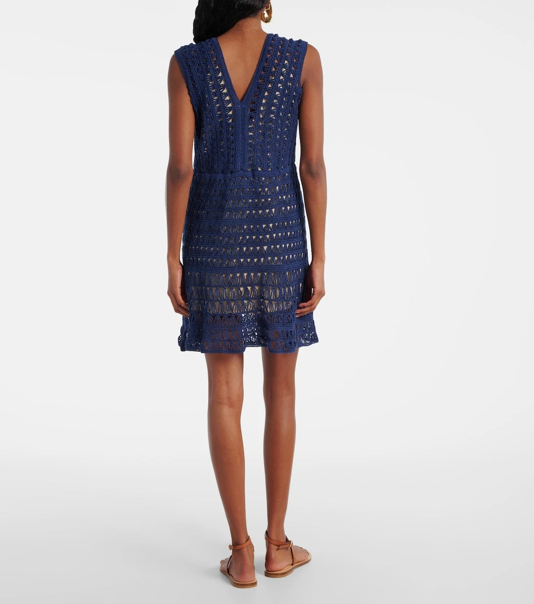 Anna Kosturova - Crocheted cotton minidress