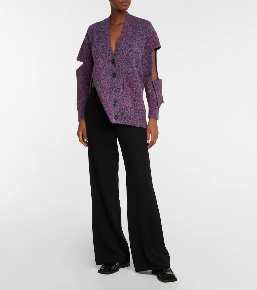 Christopher Kane - Deconstructed virgin wool cardigan