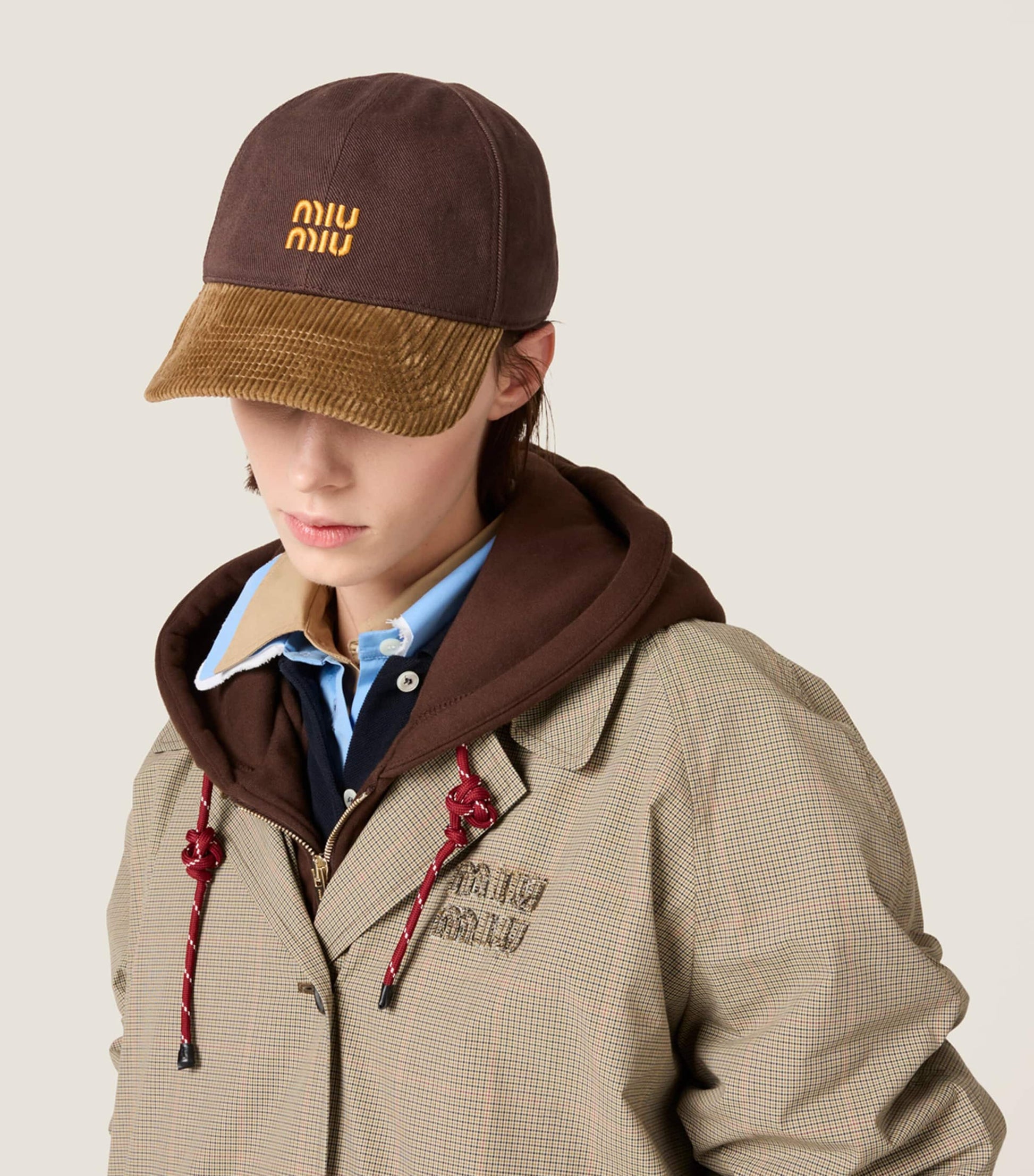 Denim Corduroy Baseball Cap