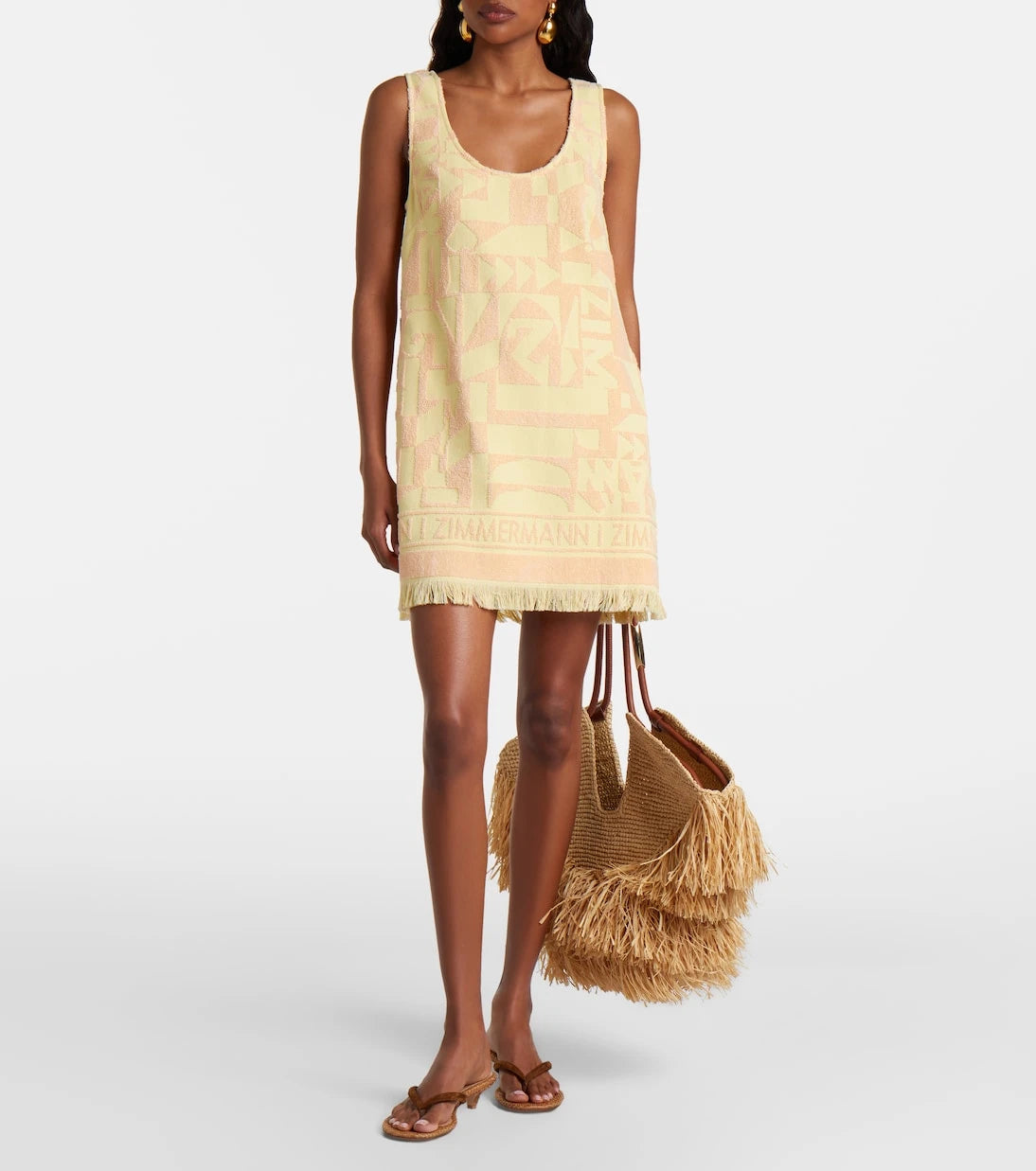 Zimmermann - Solstice Towelling cotton terry minidress