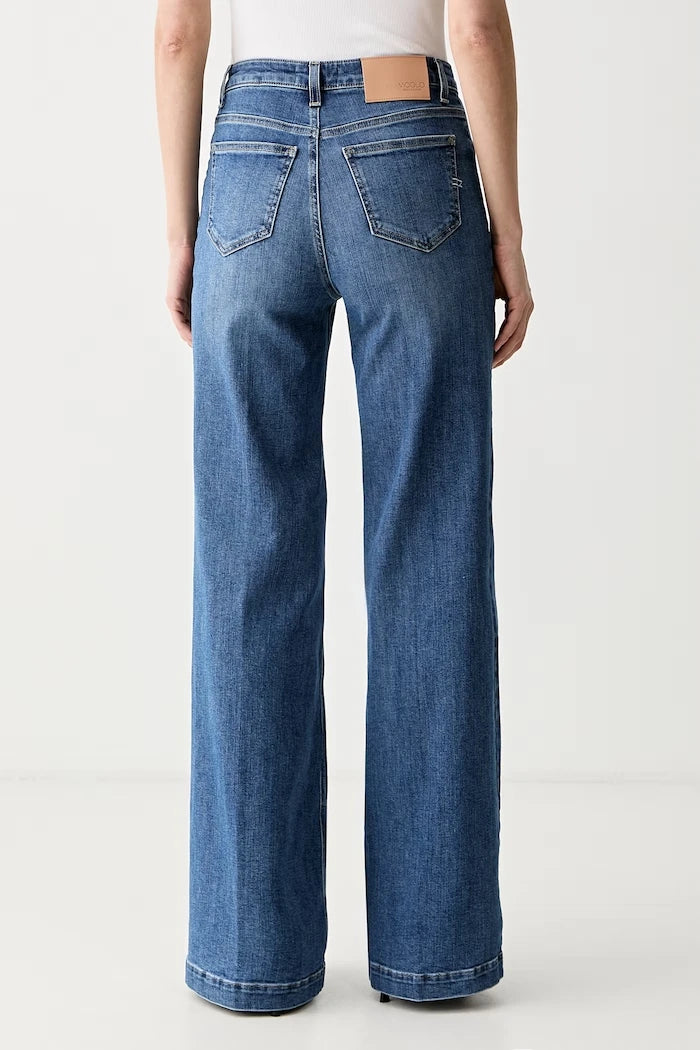 ViCOLO wide leg kadın kot pantolon