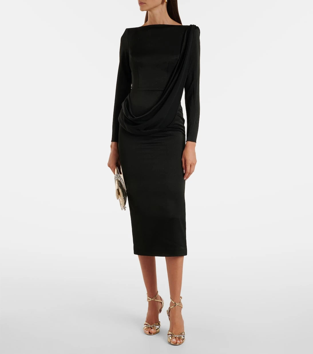 Alex Perry - Asymmetric draped midi dress