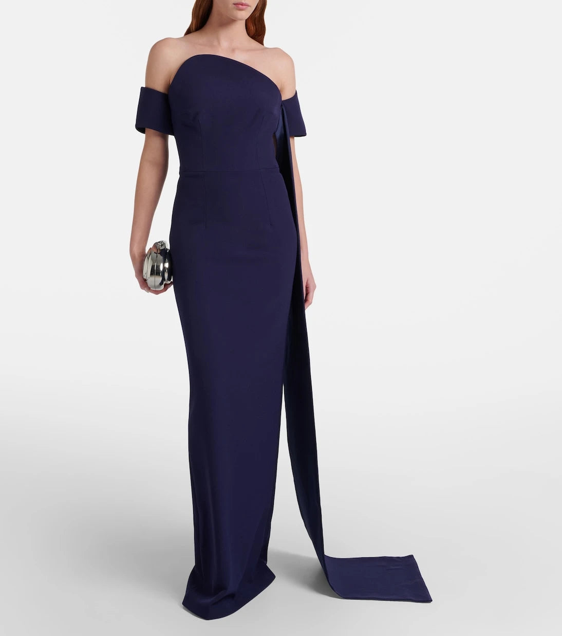 Safiyaa - Giorgia off-shoulder crêpe gown