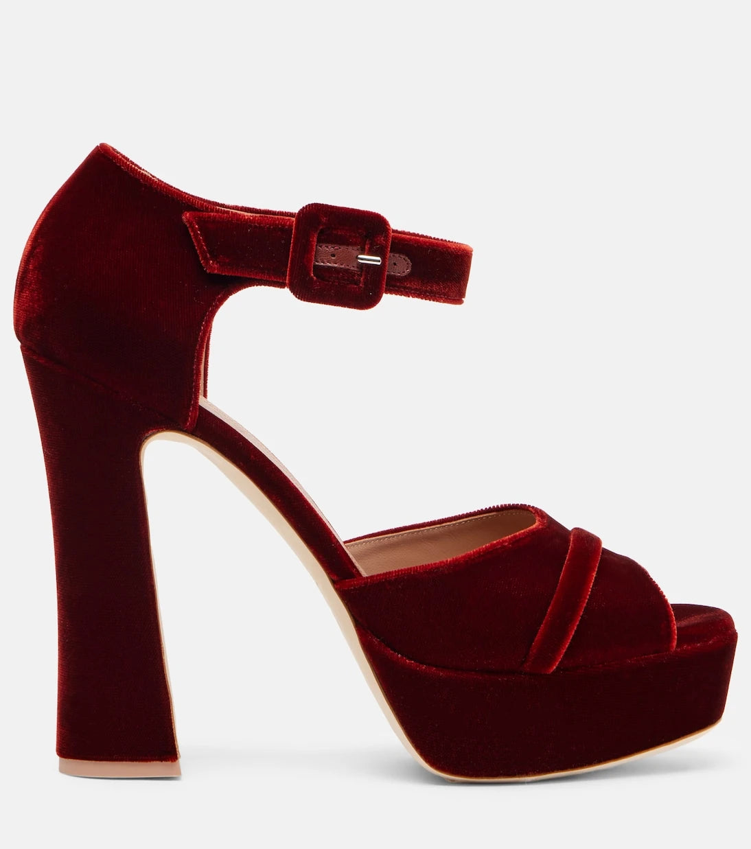 Malone Souliers - Yuri 125 velvet platform sandals