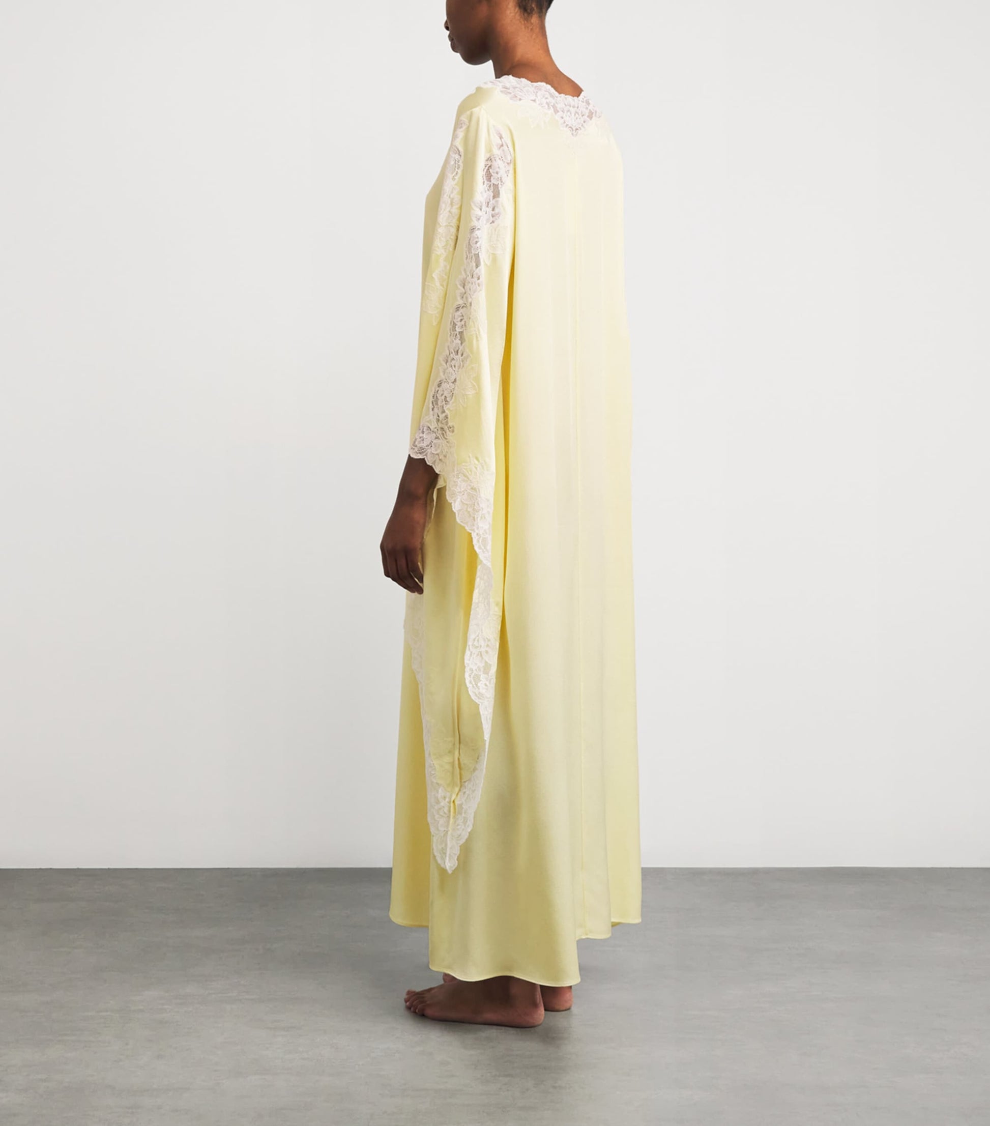 Bocan Yellow Satin Adelaide Kaftan