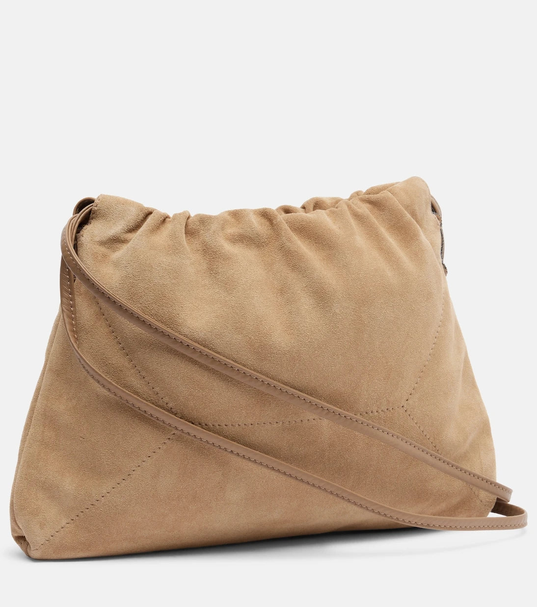 Brunello Cucinelli - Mellow Small suede shoulder bag