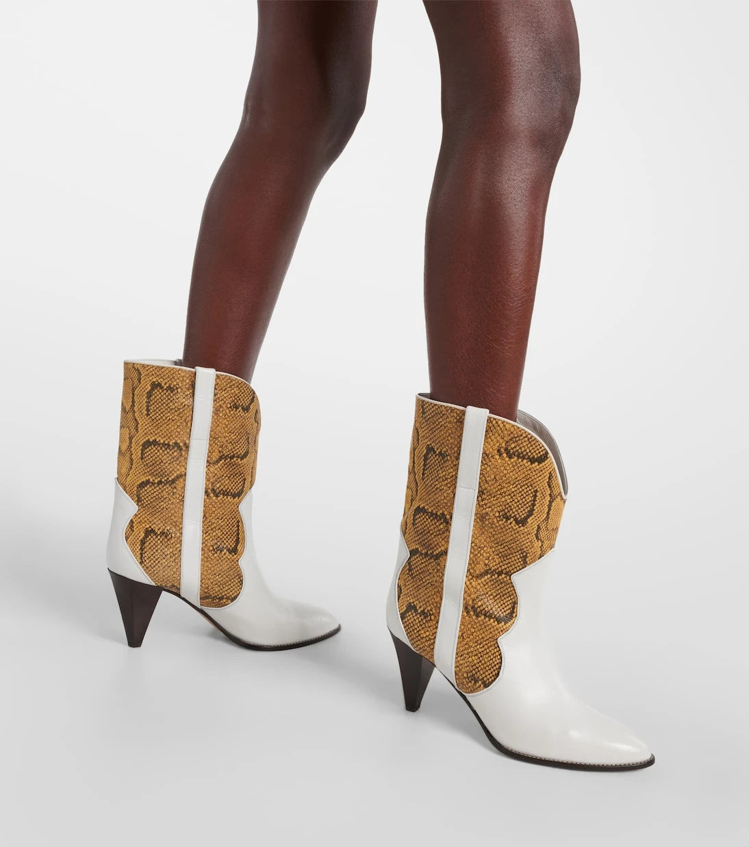 Isabel Marant - Witney snake-effect leather ankle boots