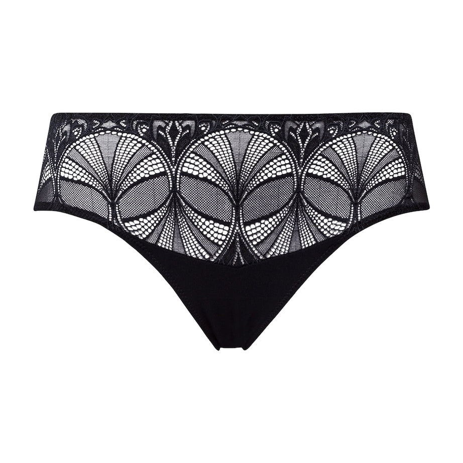 Hanro Black Lace Holly Midi Briefs