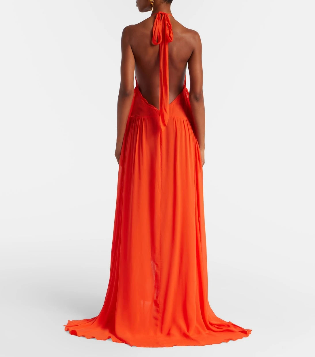 Blumarine - Fırfırlı jorjet elbise