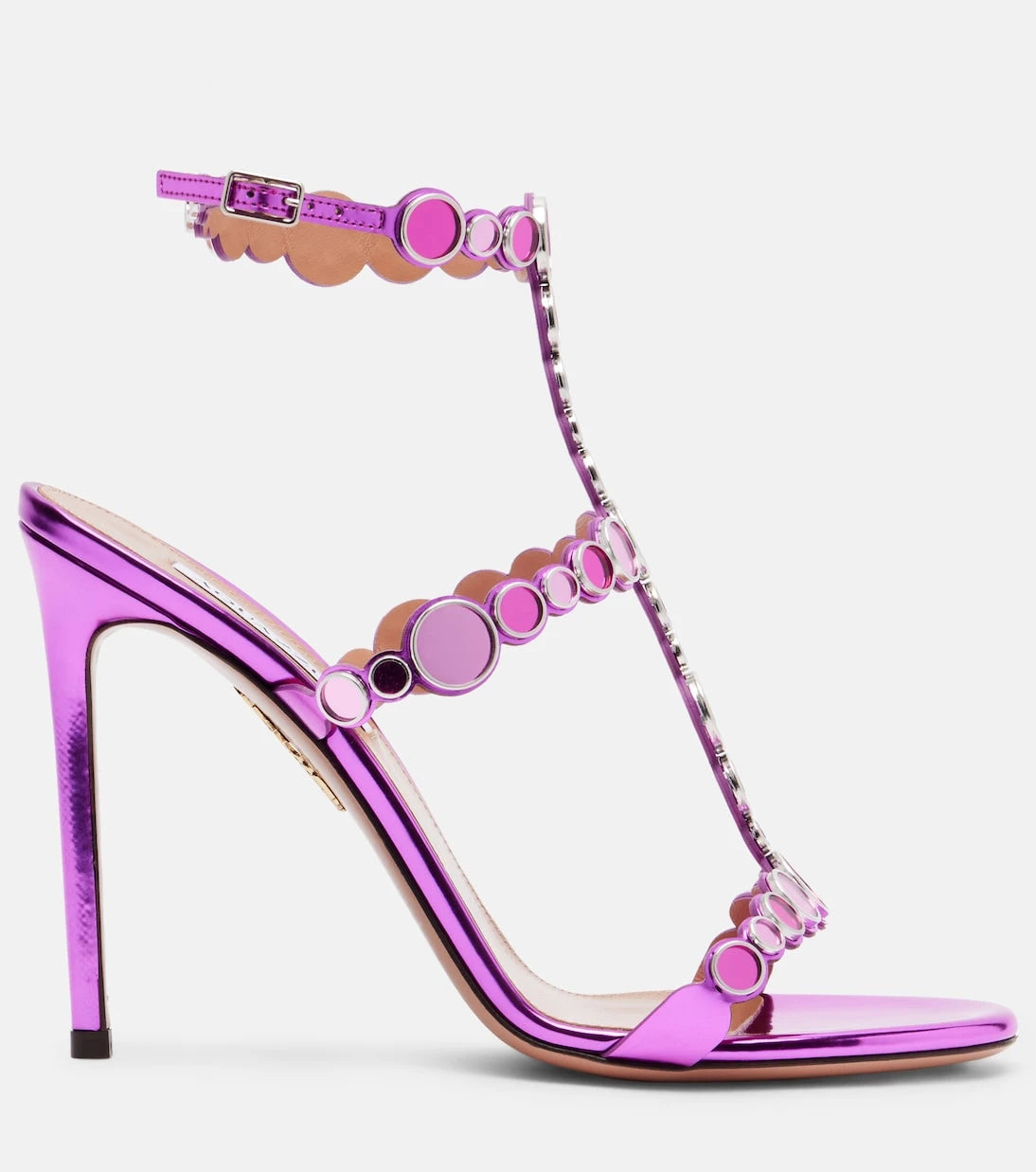 Aquazzura - Afterglow 105 embellished leather sandals
