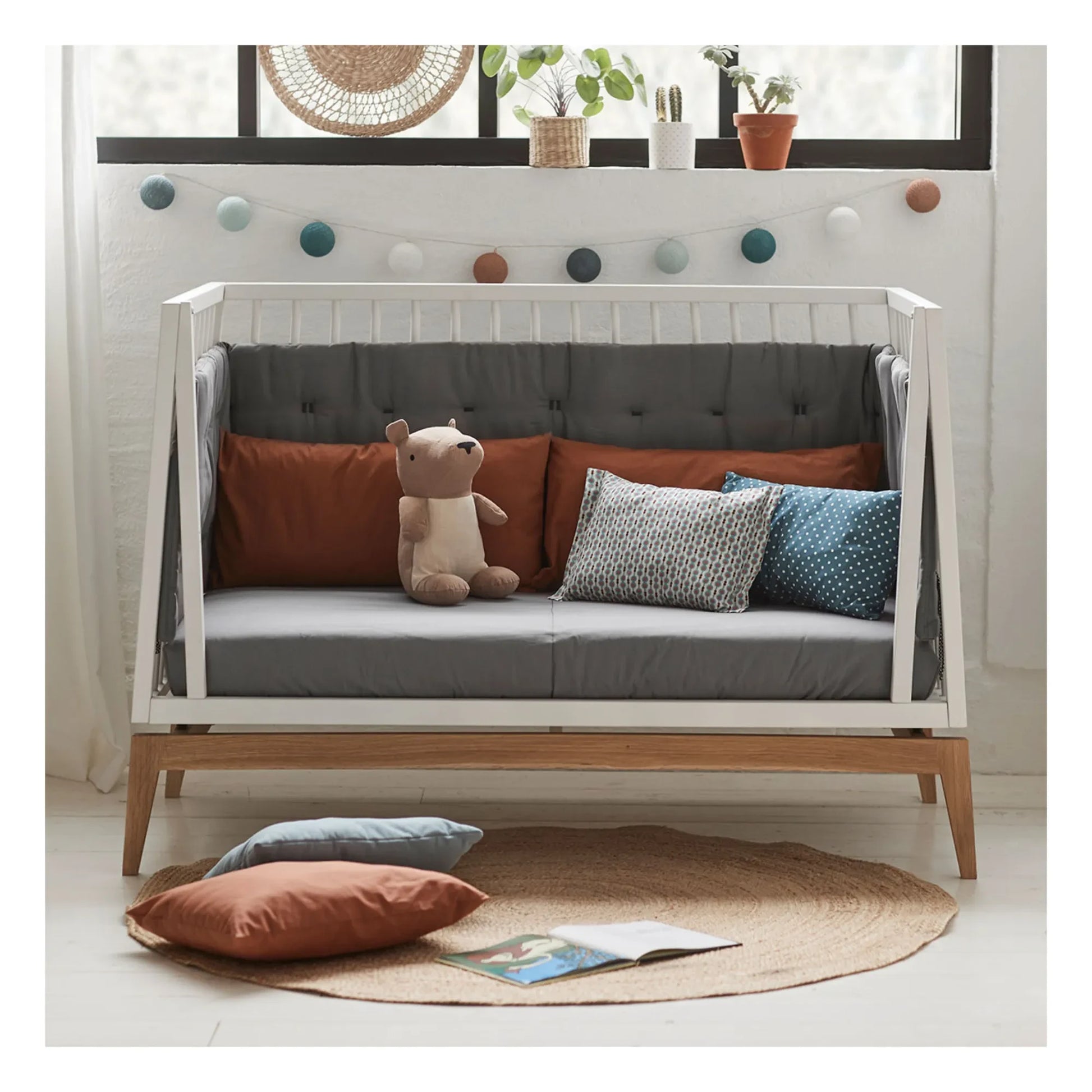 Leander - Luna Cot Conversion Kit - 60 x 120 cm | White