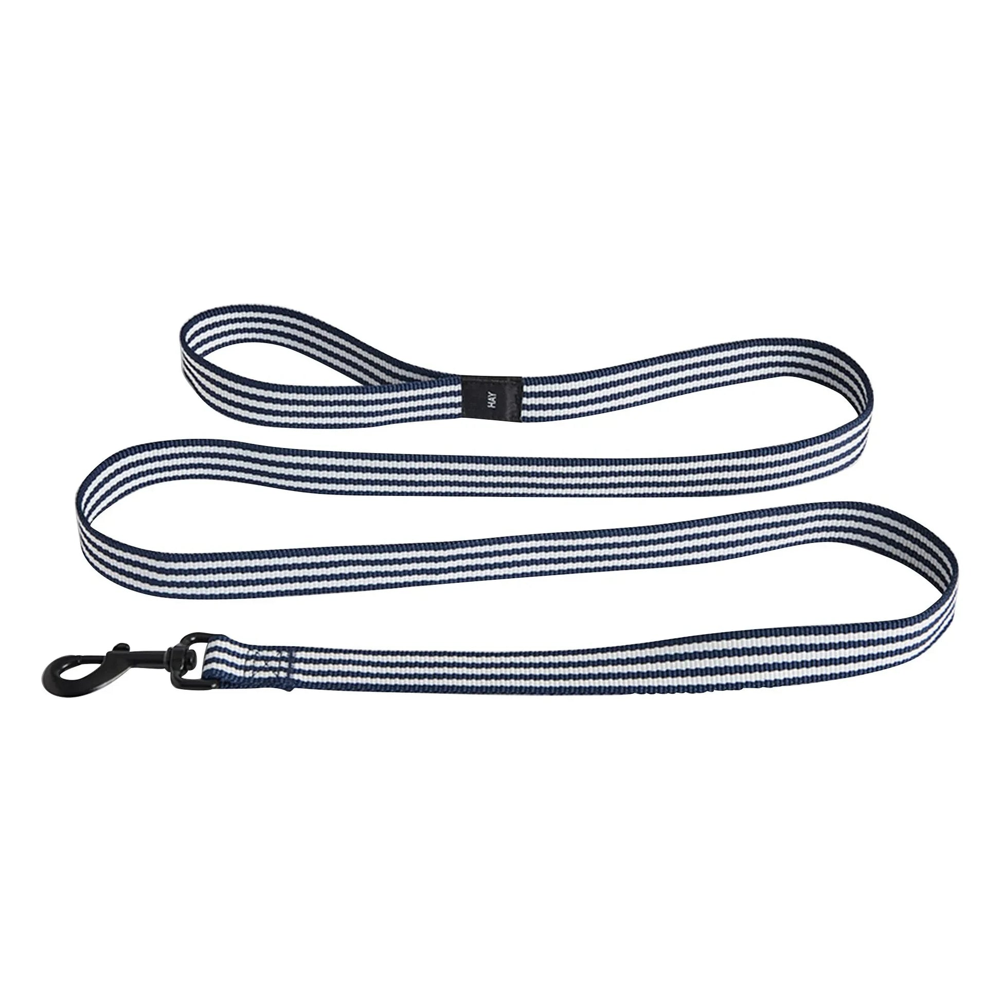 Hay - Striped dog leash | Blue