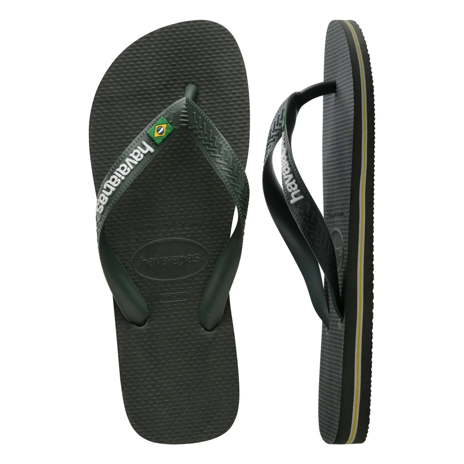 Havaianas - Brasil Logo flip-flops | Olive green