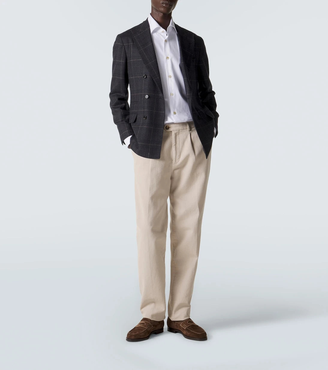 Kiton - قميص بوبلين قطني