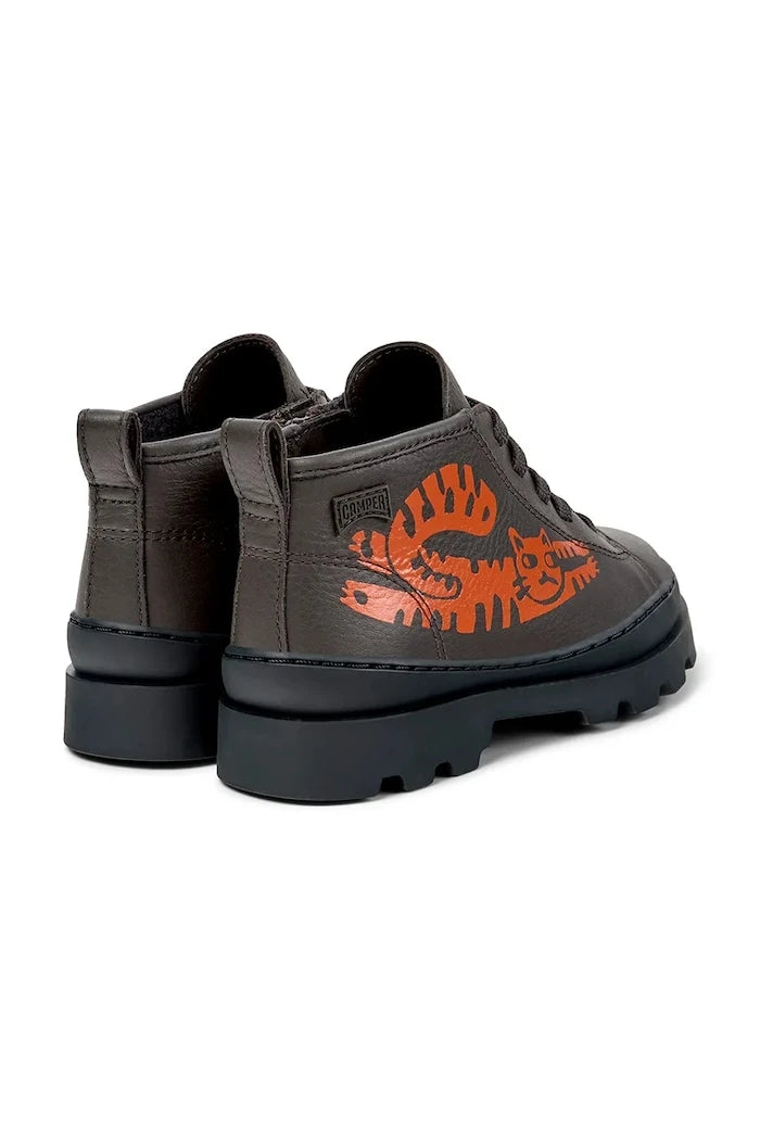Camper Brutus Kids Deri Çocuk Yarım Ayakkabı